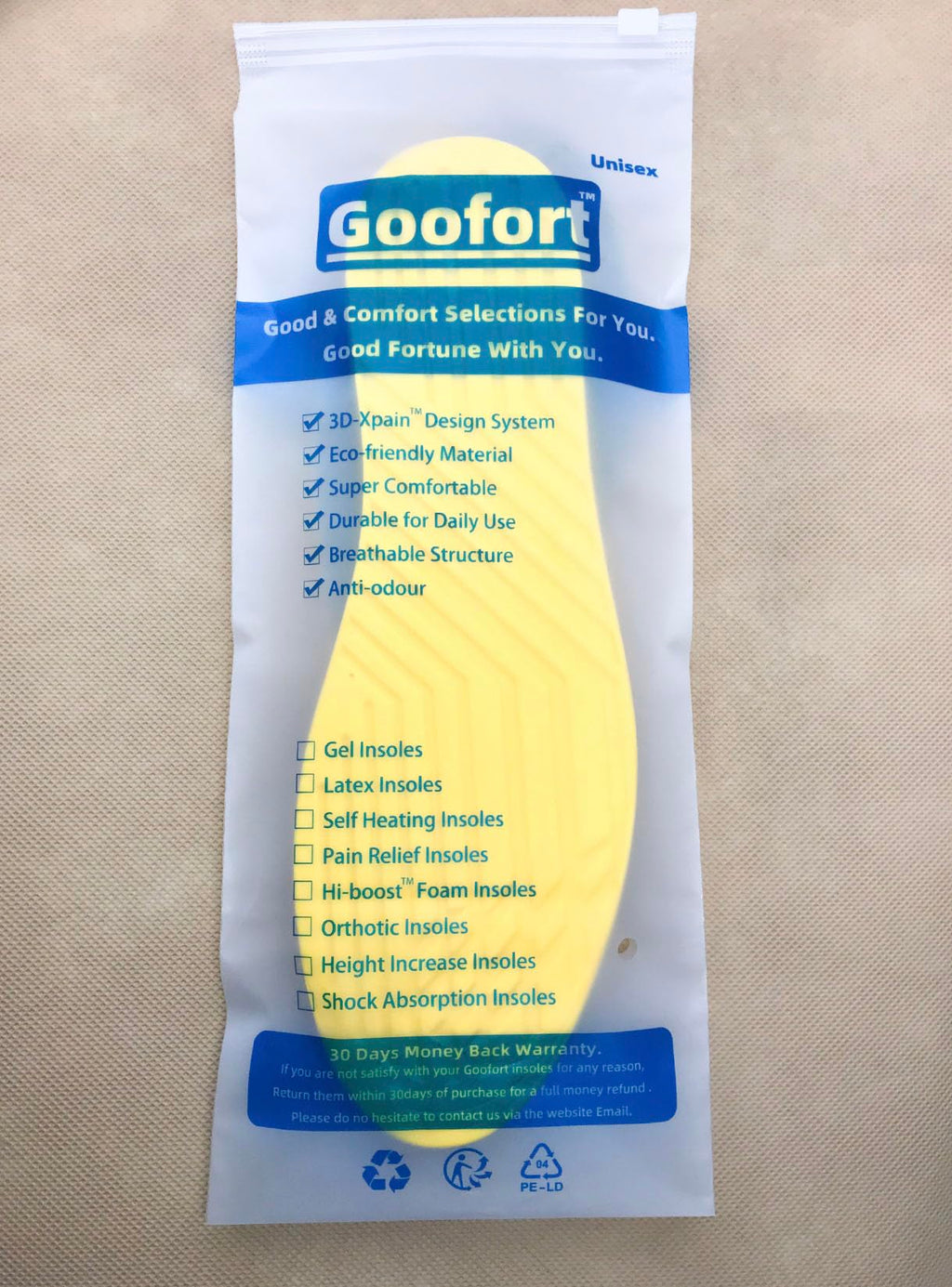 Goofort Women Men Posture Correcting Orthotic Insoles 4 in 1 Gel Insoles Flat feet Arch Support Orthopedic overpronation Supination Plantar Fasciitis Metatarsalgia X/O Valgus Varus Shoe Inserts