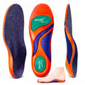 Goofort Plantar Fasciitis Arch Support Gel Insoles for Men & Women, 7-Times-Shock-Protection with 3D-Xpain™ -PORON®, Orthotic Work Boot Insoles for Flat Feet, Heel Pain Relief