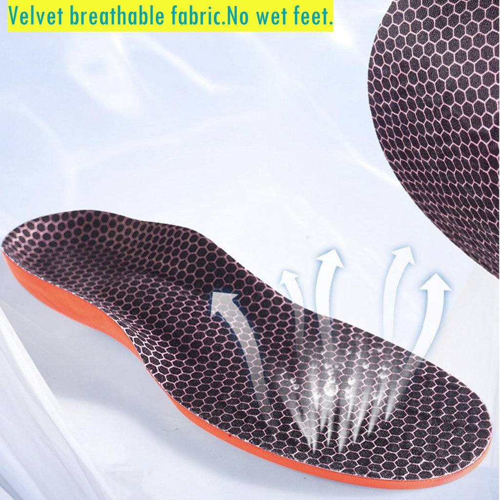 Goofort Plantar Fasciitis Arch Support Gel Insoles for Men & Women, 7-Times-Shock-Protection with 3D-Xpain™ -PORON®, Orthotic Work Boot Insoles for Flat Feet, Heel Pain Relief