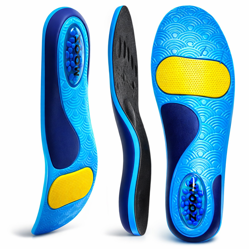 Goofort DynaZoom™ Arch Support Gel Insoles Sports Insole Men Women Plantar Fasciitis Orthotic Shoe Inserts–”The King of Dynamic Comfort” Air Chamber Shock Absorption Heel Pain,Work Boot,All-Day Stand
