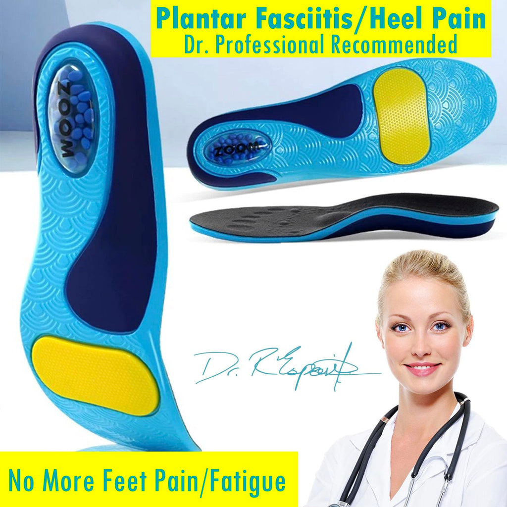 Goofort DynaZoom™ Arch Support Gel Insoles Sports Insole Men Women Plantar Fasciitis Orthotic Shoe Inserts–”The King of Dynamic Comfort” Air Chamber Shock Absorption Heel Pain,Work Boot,All-Day Stand