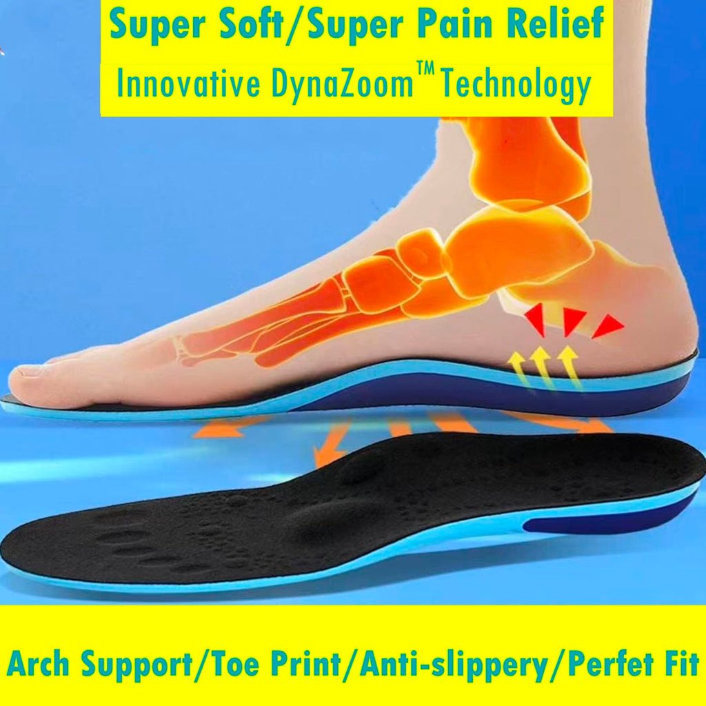 Goofort DynaZoom™ Arch Support Gel Insoles Sports Insole Men Women Plantar Fasciitis Orthotic Shoe Inserts–”The King of Dynamic Comfort” Air Chamber Shock Absorption Heel Pain,Work Boot,All-Day Stand